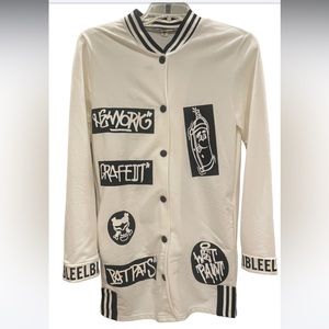 Unique Long Length Jersey Jacket